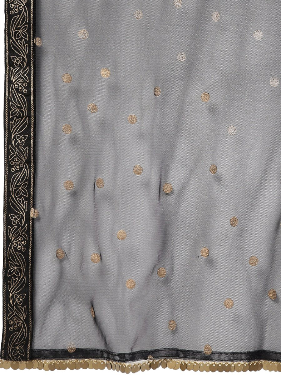 Ahalyaa Black Printed Kurta Set For Women's