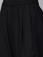 Thumbnail for Ahalyaa Women Black & White Polka Dots Chevron Khari Printed Kurta with Trousers & Dupatta