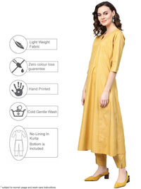 Thumbnail for Ahalyaa Women A-Line Crepe Kurta With Pant