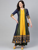 Thumbnail for Ahalyaa Pleated Kurta with Palazzo Set
