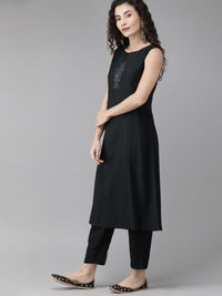 Thumbnail for Ahalyaa Crepe Indo Western Set