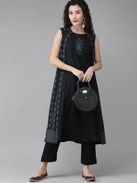 Thumbnail for Ahalyaa Crepe Indo Western Set