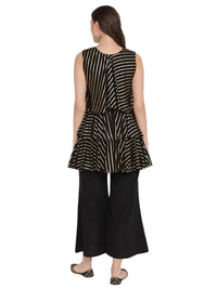 Thumbnail for Ahalyaa Crepe Foil Printed Top With Plazzo