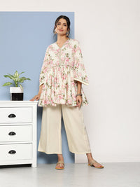 Thumbnail for Ahalyaa Women Floral Print Crepe Co-Ords - Distacart