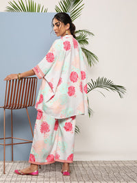 Thumbnail for Ahalyaa Women Floral Print Crepe Co-Ords - Distacart
