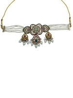 Thumbnail for Jewel City Gold-Plated Handcrafted Kundan Bridal Jewelry Set | Traditional Ethnic Necklace, Earrings, Maang Tikka for all Occasions