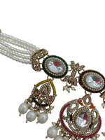 Thumbnail for Jewel City Regal Pearl Kundan Choker Jewelry Set with Maang Tikka - Traditional Indian Wedding & Festival Collection