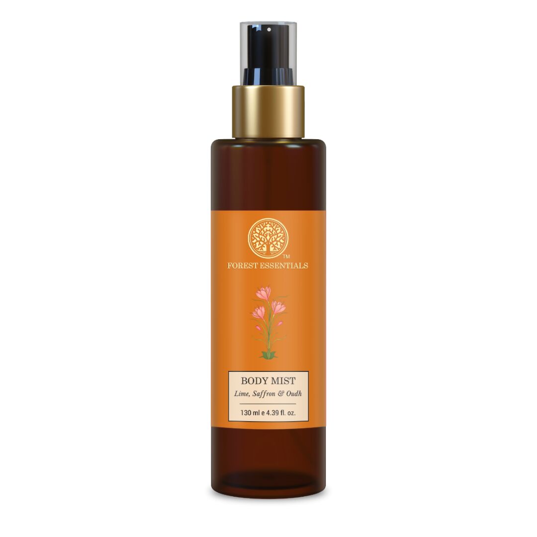 Forest Essentials Scented Body Mist Lime Saffron & Oudh - Distacart