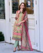 Thumbnail for Prazu Fashion Light Green Silk Blend Designer Salwar Suit