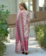 Thumbnail for Prazu Fashion Off White Cotton Leaf Embroidered Kurta Set