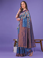 Thumbnail for Astita Radiant Lichi Silk Saree - A Touch of Royalty in Every Thread - Distacart