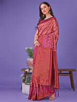 Thumbnail for Astita Radiant Lichi Silk Saree - A Touch of Royalty in Every Thread - Distacart
