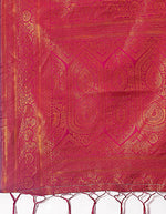 Thumbnail for Astita Majestic Red & Teal Silk Saree with Rich Woven Pallu - A Regal Touch for Special Moments - Distacart