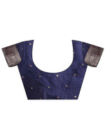 Thumbnail for Astita Navy Blue Banarasi Silk Saree with Zari Weaving - A Timeless Tale of Elegance - Distacart