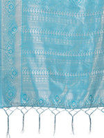 Thumbnail for Astita Graceful Light & Dark Yellow Silk Saree with Rich Woven Border & Paisley Pallu - Perfect for Festive & Wedding Wear - Distacart