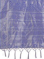Thumbnail for Astita Graceful Light & Dark Teal Silk Saree with Rich Woven Border & Paisley Pallu - Perfect for Festive & Wedding Wear - Distacart