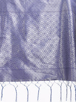 Thumbnail for Astita Sky Blue Lichi Silk Woven Zari Work Traditional Tassel Saree - Distacart