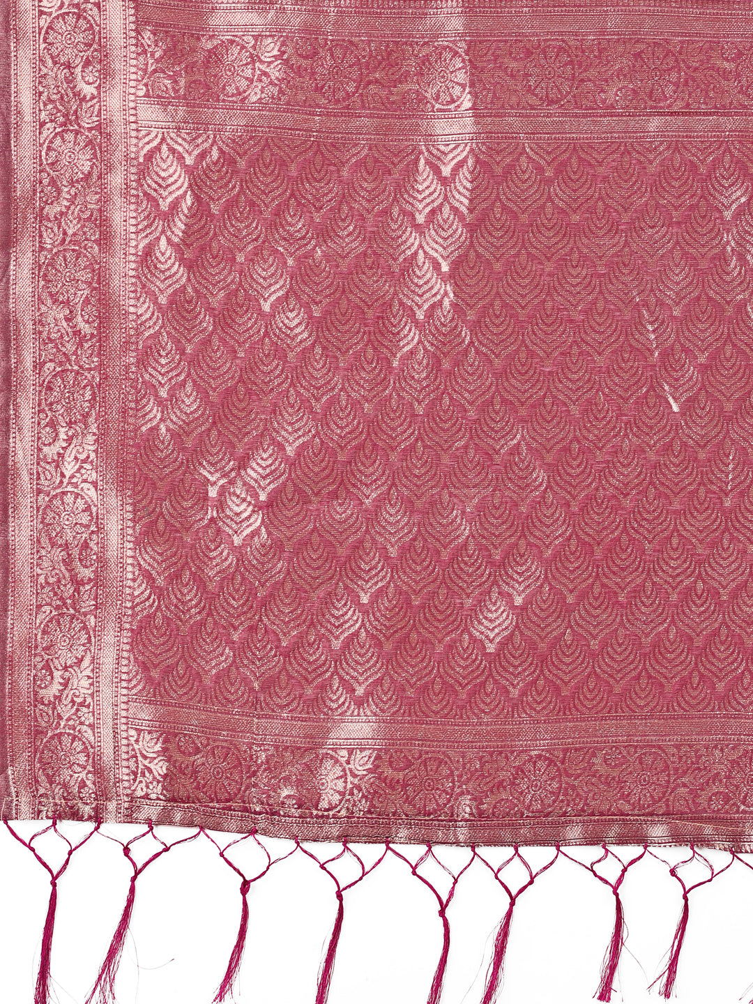 Astita Elegant Purple Cotton Silk Saree with Floral Design & Rich Pallu - Festive & Wedding Wear - Distacart