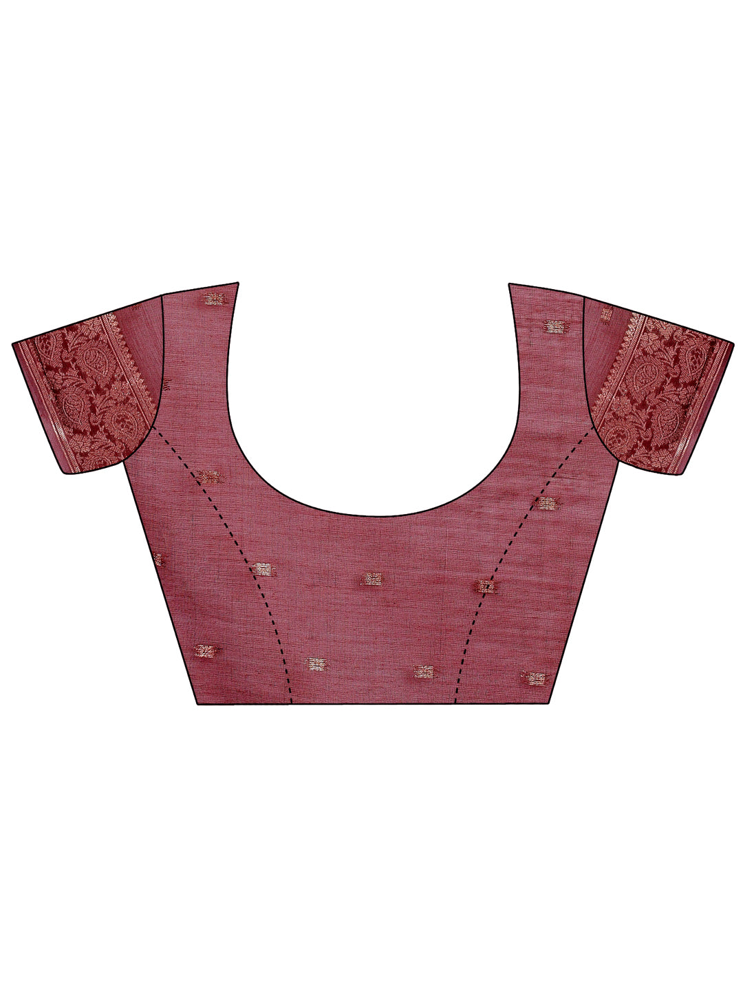Astita Elegant Maroon Floral Lichi Silk Saree with Zari Weaving and Rich Pallu - Wedding & Festive Wear Saree - Distacart