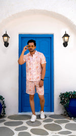 Thumbnail for Noroke Linen Floral Co-ord Set Men - Distacart