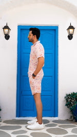 Thumbnail for Noroke Linen Floral Co-ord Set Men - Distacart