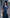 Noroke Modal Steel Blue Printed Long Kaftan - Distacart