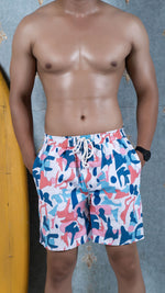 Thumbnail for Noroke Sustainable fabric | Poly elastane Geometric Patterned Men Board Shorts - Distacart