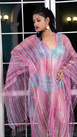Thumbnail for Noroke Silk Pink Pop Silk Beachwear Cover Up - Distacart