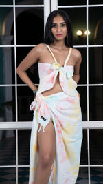 Thumbnail for Noroke Toop Modal Orange Sarong With Top - Distacart