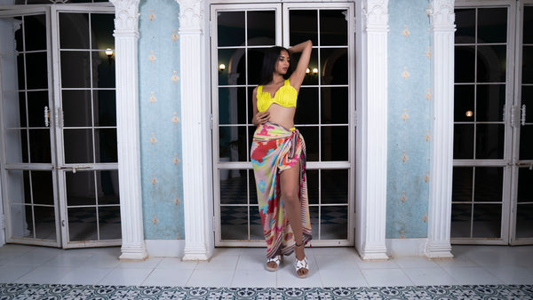 Noroke Modal Abstract Printed Sarong - Distacart