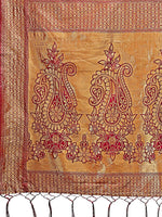 Thumbnail for Astita Majestic Magenta Silk Saree with Gold Zari & Floral Design - Perfect for Festive & Traditional Occasions - Distacart