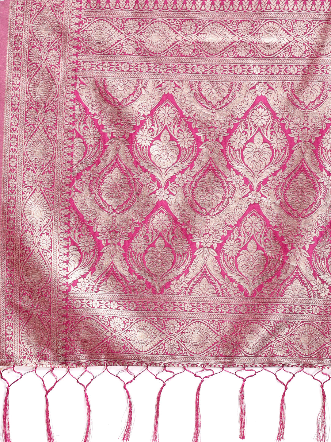 Astita Graceful Cream & Pink Linen Cotton Saree with Rich Zari Pallu - A Touch of Royal Comfort - Distacart