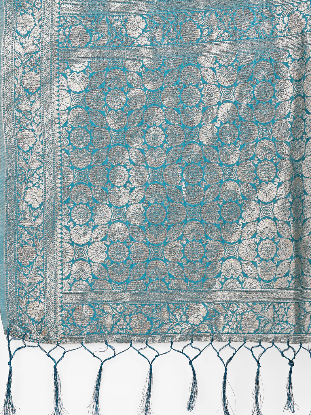 Astita Elegant Off-White & Teal Linen Cotton Saree with Zari Woven Border and Pallu - Soft Lightweight Saree for Daily,Festive & Office Wear - Distacart