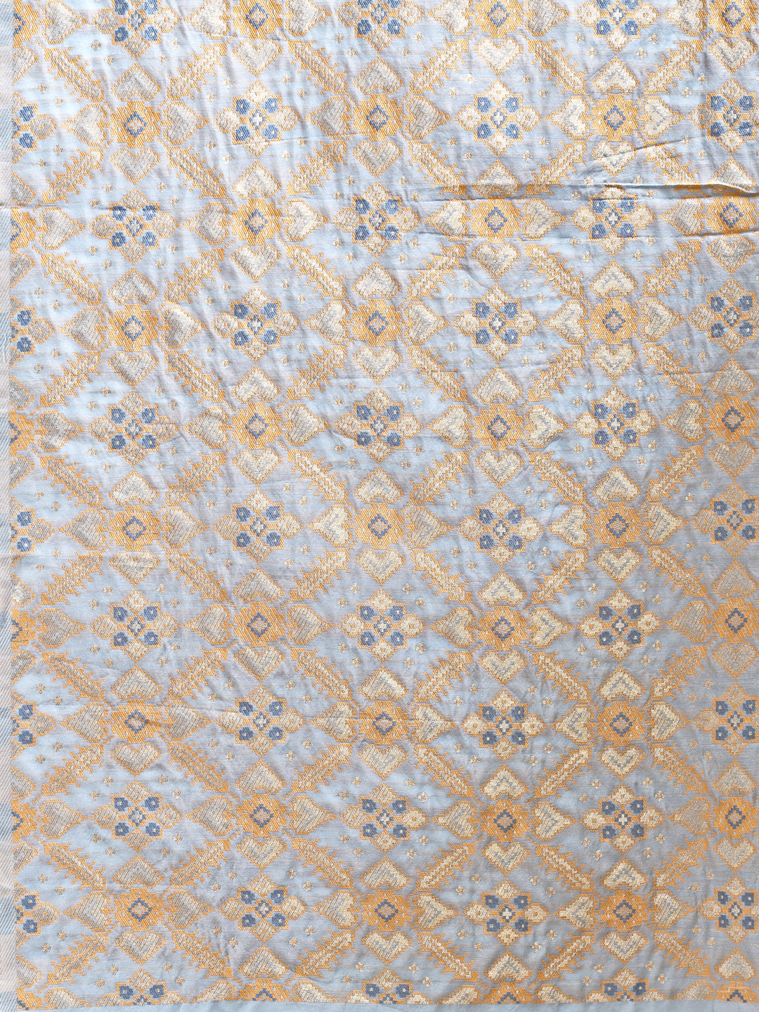 Astita Sky Blue Cotton Woven Zari Work Traditional Tassel Saree - Distacart