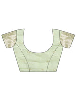 Thumbnail for Astita Light Green Linen Cotton Saree - Elegant Simplicity for Everyday Grace - Distacart