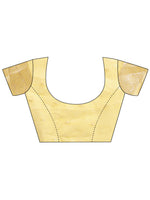 Thumbnail for Astita Yellow Linen Cotton Saree - Elegant Simplicity for Everyday Grace - Distacart