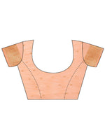 Thumbnail for Astita Elegant Orange Linen Cotton Saree with Floral Weave & Soft Gold Pallu - Graceful Choice for Casual,Office & Festive Looks - Distacart