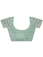 Thumbnail for Astita Radiant Teal Silk Saree with Pink & Blue Floral Pattern - Perfect for Weddings & Festive Glamour - Distacart