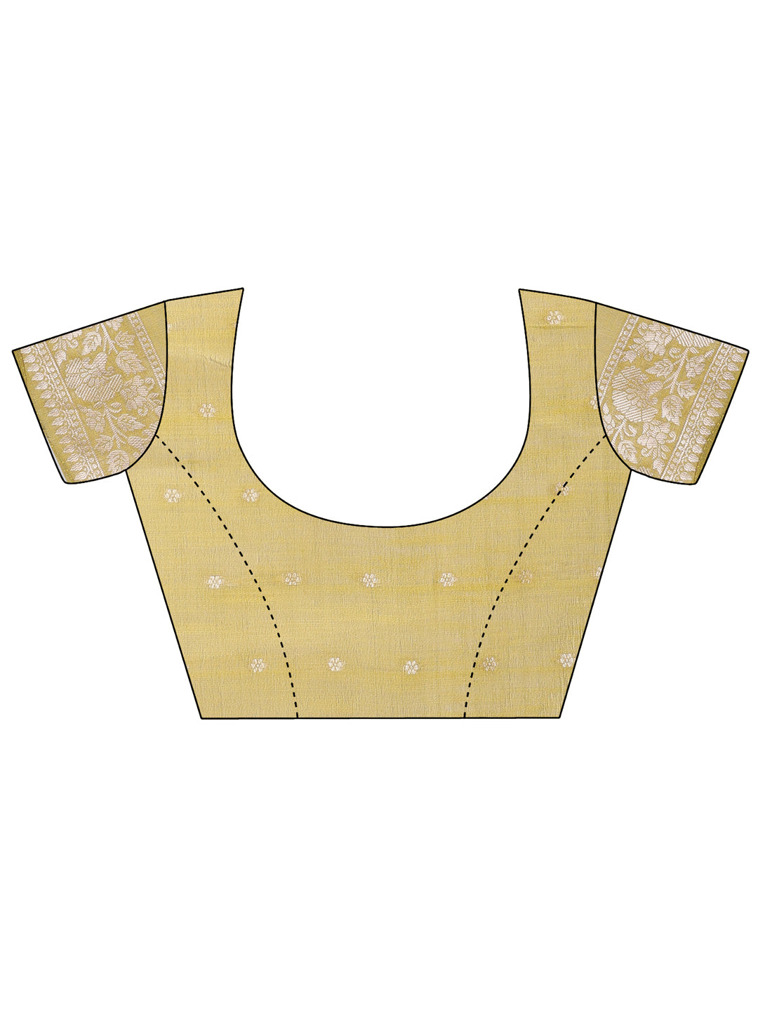 Astita Elegant Mustard Linen Cotton Saree with Silver Zari - Perfect Blend of Comfort & Charm - Distacart