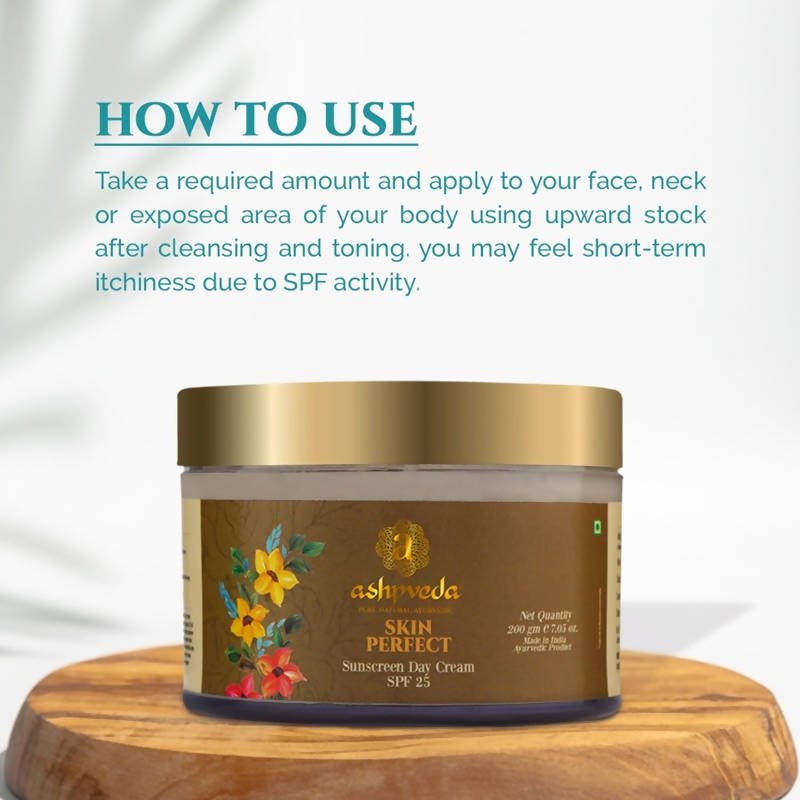 Ashpveda Skin Perfect Sunscreen Day Cream 25 SPF - Distacart
