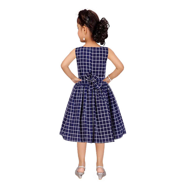 Asmaani Kids Party Wear Stylish Dresses, Perfect for Parties, Functions & Vacations - Navy Blue