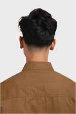 Thumbnail for Jonesburg Brown Double Pocket Regular Fit Shirt