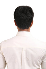 Thumbnail for Jonesburg White Satin Slub Slim Fit Shirt