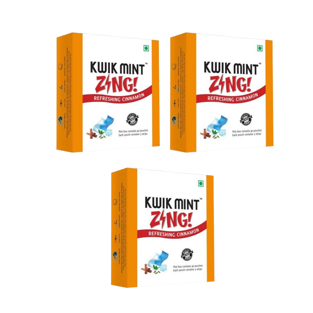 Kwik Mint Zing Refreshing Cinnamon Sugar Free Mouth Freshener - Distacart