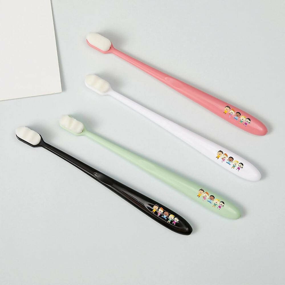 AHC Baby Ultra Soft Toothbrush With Micro Nano Bristles With Tongue Cleaner - Distacart