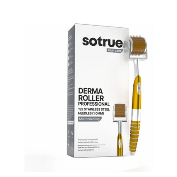 Sotrue Derma Roller Professional For Hair Growth 1 Mm With 192 Stainless Steel Needles - Distacart