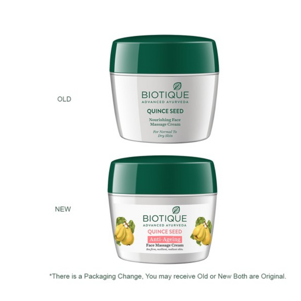 Biotique Advanced Ayurveda Quince Seed Anti-Ageing Face Massage Cream - Distacart