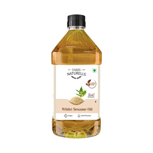 Farm Naturelle Cold Pressed Virgin White Sesame Seed Oil - Distacart