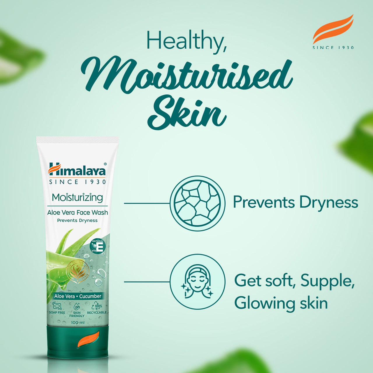 Himalaya Herbals Moisturizing Aloe Vera Face Wash - Distacart