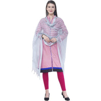 Thumbnail for A R SILK White Color Regular dupatta Cota cotton Dupattas and Chunnis